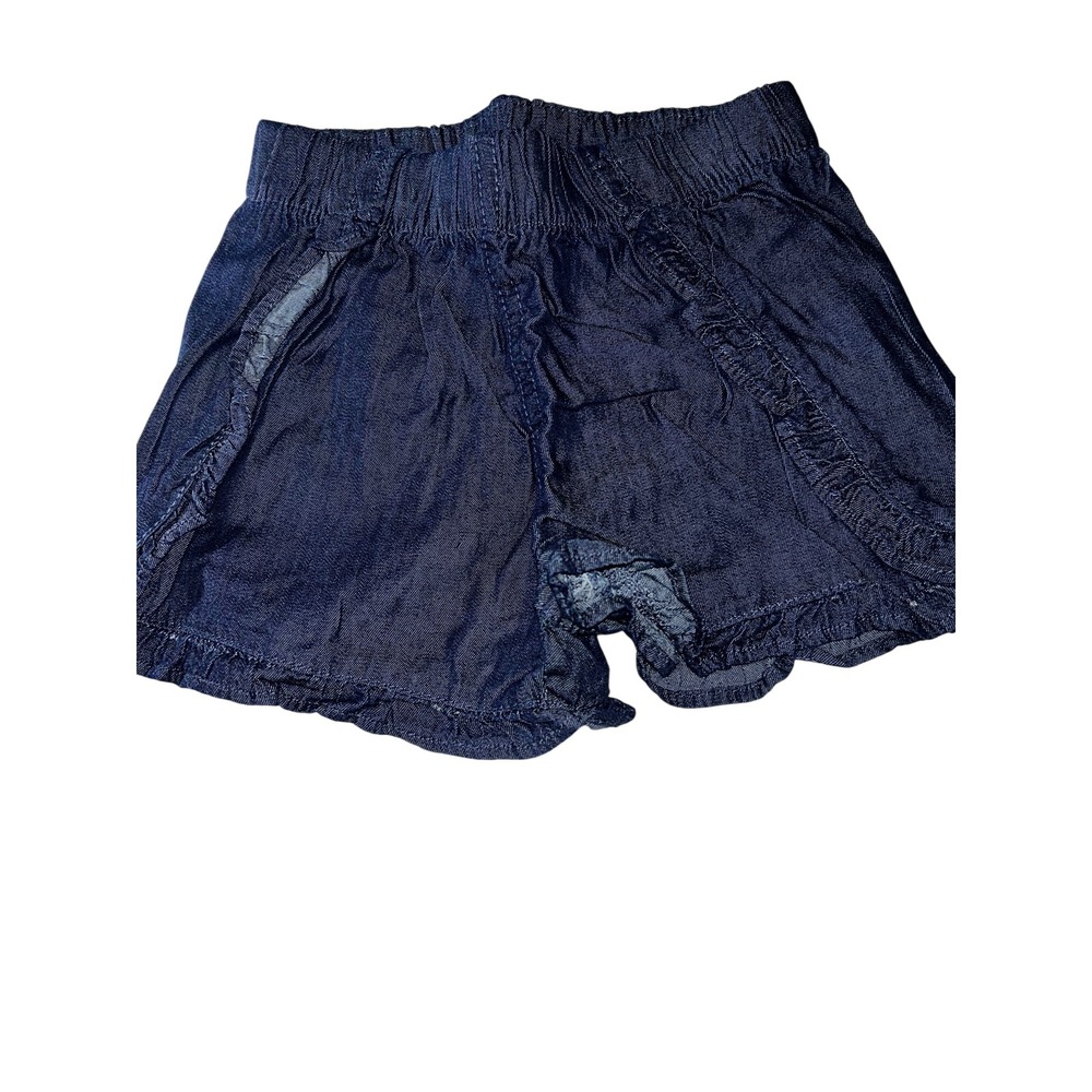 Garanimals Girls 18 Months Set of 2 Navy Floral Flare Pants Denim Ruffle Shorts